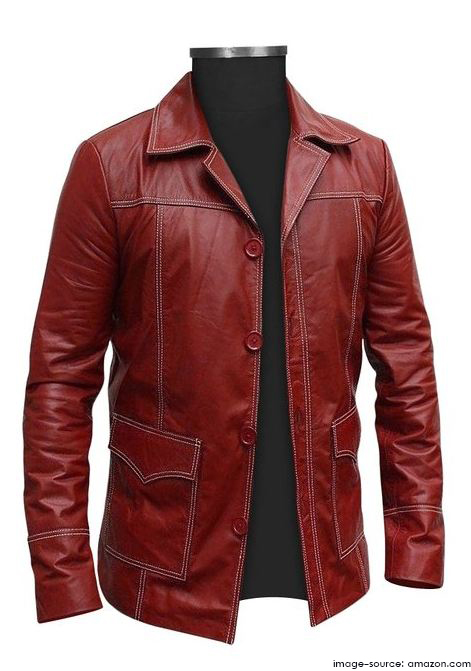Одежда тайлера дердена. Кожанка Тайлера Дердена. Кожаный пиджак Тайлера Дердена. Красная кожаная куртка Тайлера Дердена.